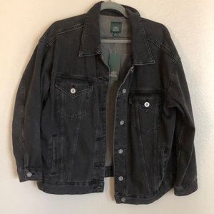 New with tags black oversized denim jacket